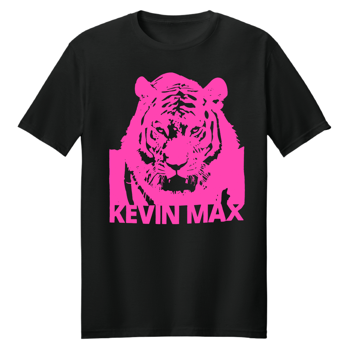 Pink Tiger Black Shirt