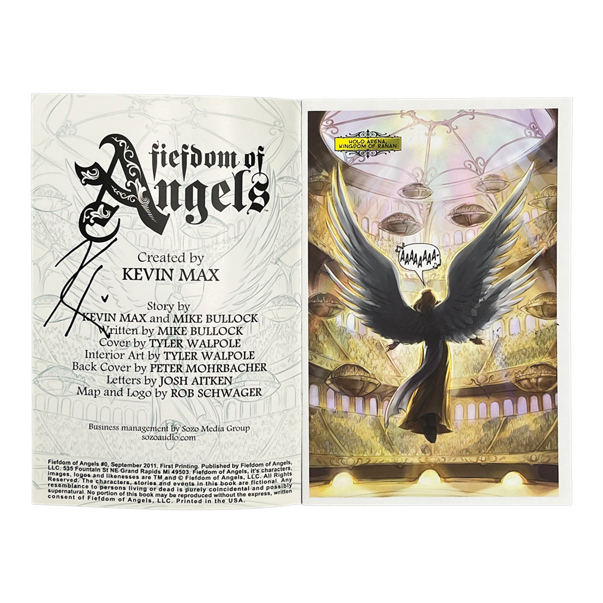 Fiefdom of Angels Book (Signed)