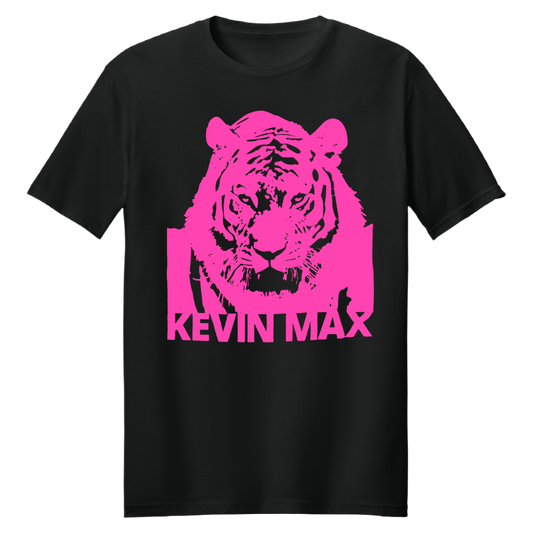 Pink Tiger Black Shirt